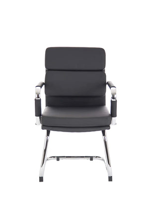 Advocate Visitor Chair Black Soft Bonded Leather With Arms BR000206 3