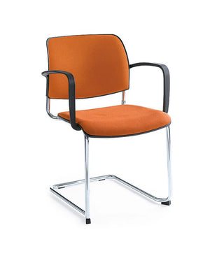 Bit Plastic Seat And Backrest Chair Cantilever Frame Model 550V 3