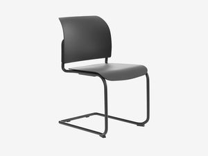 Bit Plastic Seat And Backrest Chair Cantilever Frame Model 550V
