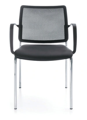 Bit Plastic Seat And Mesh Backrest Chair Cantilever Frame Model 555V 17