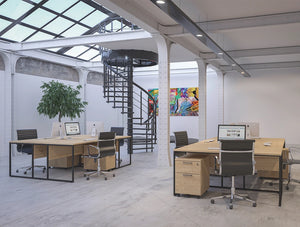 Buronomic Stricto Desk Of Character 3 In Nebraska Oak