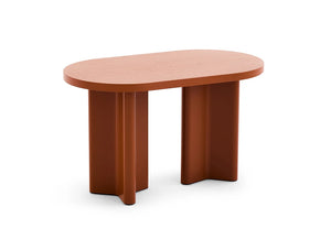 Cactus Nature Inspired Rectangular Bookcase in Dark Red Finish