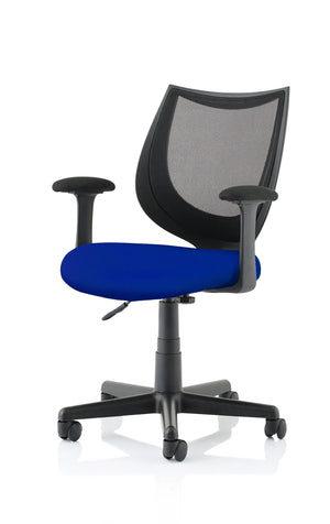 Camden Medium Back Black Mesh Task Operator Office Chair With Arms KCUP1516 2