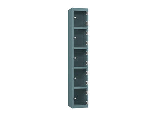 Crystal 5-Door Steel Locker - Slate Grey