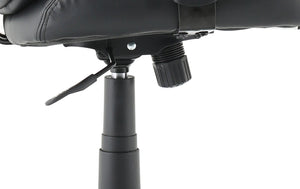 Winsor Black Leather Chair With Headrest Image 12