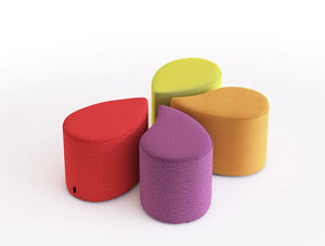 Flower Soft Seating Modular Pouffe in Different Finishes