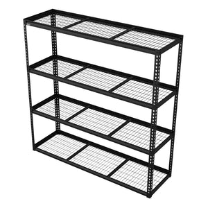 Heavy-Duty Modular Racking Unit with 4 Mesh Shelves 300kg Capacity Per Level 1830mm APMR1 2