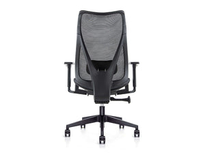 High-Back Task Chair with Adjustable Lumbar Support and Knee Tilt Mechanism 4