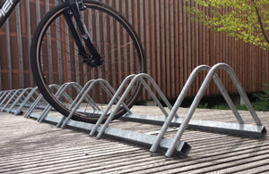Infinite Modular Bicycle Rack in Outdoor Setting