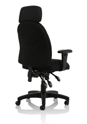 Jet Black Fabric Executive Chair OP000236 9