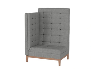Jig Modular High Back Soft Seating Range End Right In Grey