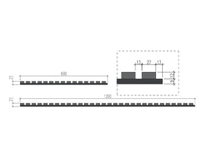 Koala Acoustic Wood Slats Dimensions