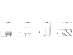 Koala Grid Freestanding Screen Dimensions