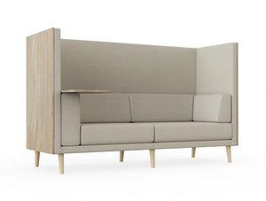 Lenny 3 Seater High Back Chair with Table