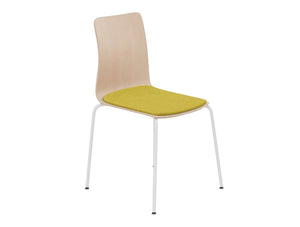 Linar Plus Wooden Chair With Cushion Metal Legs Not Linar Lpsjrl Nlb Msilver Cushme62002