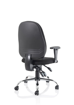 Lisbon Medium Back Task Operator Office Chair With Height Adjustable Arms OP000073 9