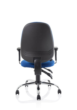 Lisbon Medium Back Task Operator Office Chair With Height Adjustable Arms OP000074 8