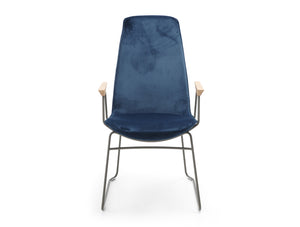 Lumi High Back Chair with Sled Base 4