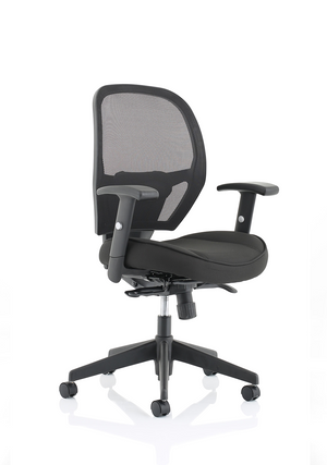 Denver Black Mesh Chair No Headrest