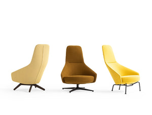 Palo Lounge Armchair with Wooden Legs 11