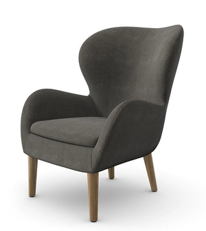 Pause Lounge Armchair With Wooden Frame 8