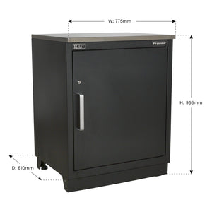 Premier Heavy-Duty Modular Floor Cabinet 1 Door 775mm APMS01 4