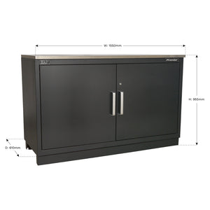 Premier Heavy-Duty Modular Floor Cabinet 2 Door 1550mm APMS02 5