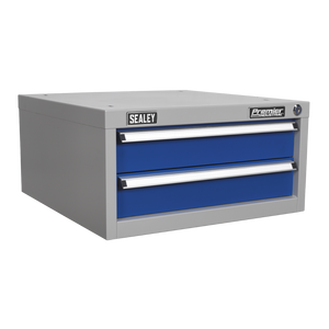 Premier Industrial Double Drawer Unit for API Series Workbenches W565 2