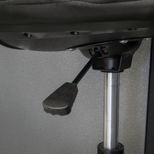 Premier Industrial Pneumatic Workshop Stool with Adjustable Height Swivel Seat and Back Rest SCR01B 3