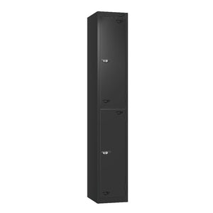 Prime 2-Door Steel Locker - Black