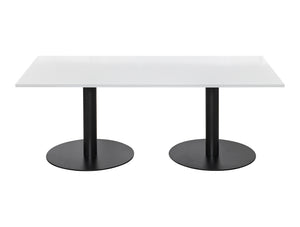 Rectangular Dining or Conference Black Table 2000mm 3