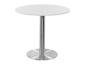Round Poseur Brushed Steel Table 1200mm 2