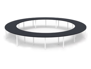Round Shaped Meeting Room Table with Wide Centre Space 2