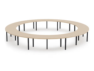 Round Shaped Meeting Room Table with Wide Centre Space
