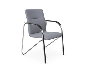 Sandy Series Chair Chrome Frame Black Arms Osandy E012