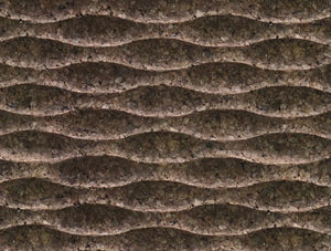 Shallow Wave 3D Cork Wall Covering