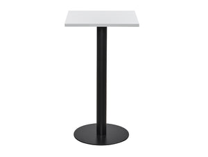 Square Poseur Black Table 600mm 4