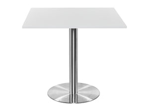 Square Poseur Brushed Steel Table 1200mm 2
