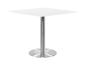 Square Poseur Brushed Steel Table 1200mm 3