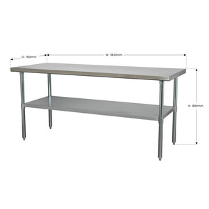 Stainless Steel Workbench 1.8m AP1872SS 2