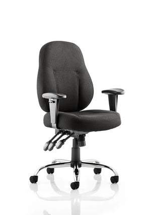Storm High Back Task Operator Office Chair With Arms OP000127 2