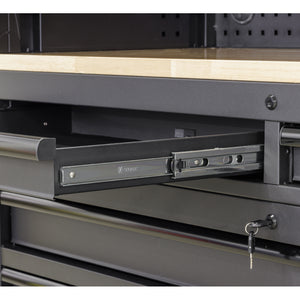 Superline PRO Black Edition Top Hutch and 2 Drawer Riser 1549mm AP6203BE 5