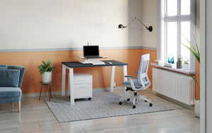 Switch 1 Person Crescent Desk And Desk High Pedestal Open Leg 3