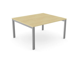 Switch 2 Person Bench Desk Open Leg S 2PB LEO T1460 MP SLV