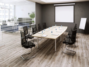 Switch Single Piece Curved Meeting Table A Leg 10