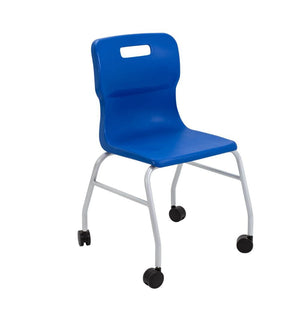 Titan Move 4 Leg Chair with Castors T301-B 1