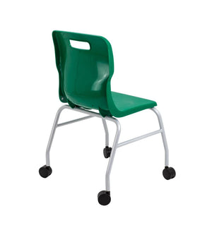 Titan Move 4 Leg Chair with Castors T301-GN 5