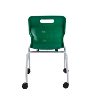 Titan Move 4 Leg Chair with Castors T301-GN 6