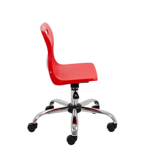 Titan Swivel Junior Chair with Chrome Base and Castors T30-R 4