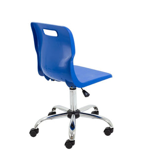 Titan Swivel Senior Chair with Chrome Base and Castors T35-B 5